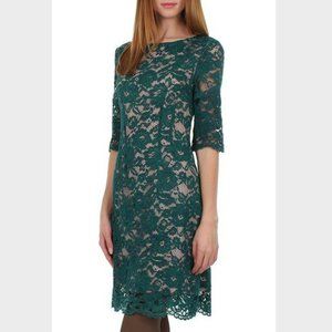 Molly Bracken Teal Lace Dress L